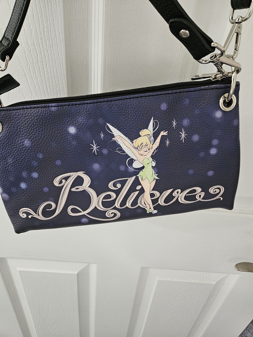 Disney Tinker Bell Crossbody Bag in Navy and Black
